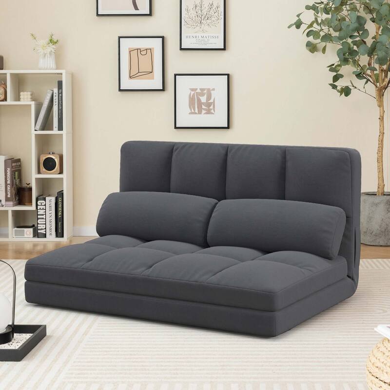 Costway Floor Sofa Bed with 2 Pillows 6 Positions Adjustable Backrest - See Details