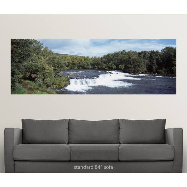 Shop Waterfall In A Forest Katmai National Park Alaska Poster