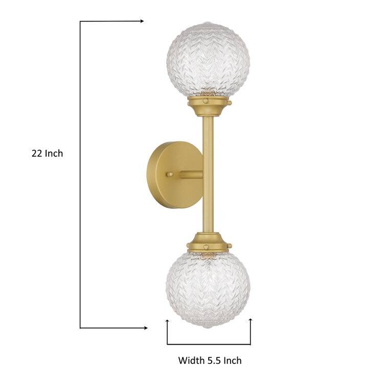 Mid-century Modern Gold 1-light Sconce LED Dimmable Wall Lights with UL