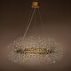 preview thumbnail 16 of 15, Interior Decor 12-light Stainless Steel Crystal Firework Chandelier