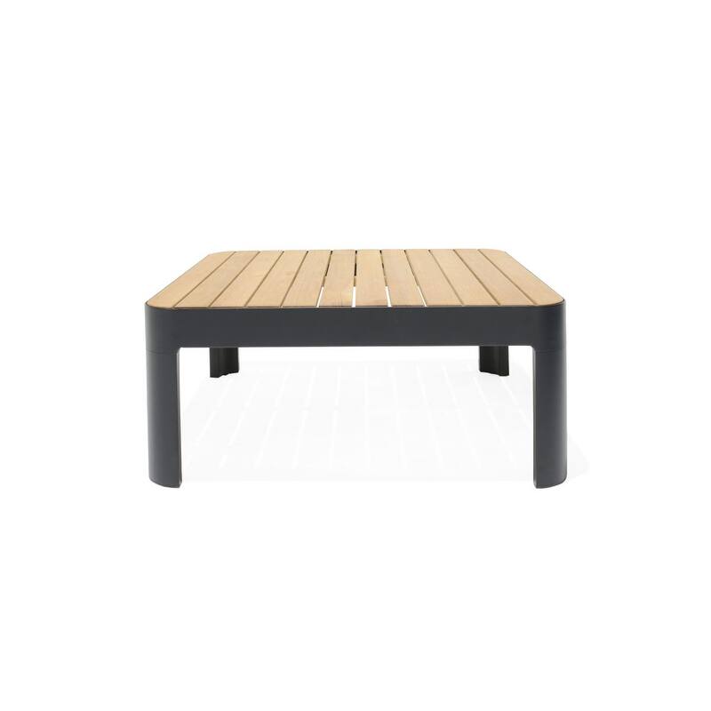 Amazonia Portalew 3pc FSC Teak and Aluminum Outdoor Patio Seating Set