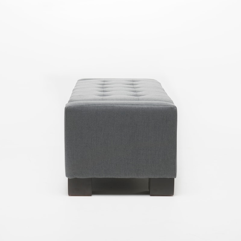 Storage Bench Upholstered Seat, End of Bed Bench Ottoman