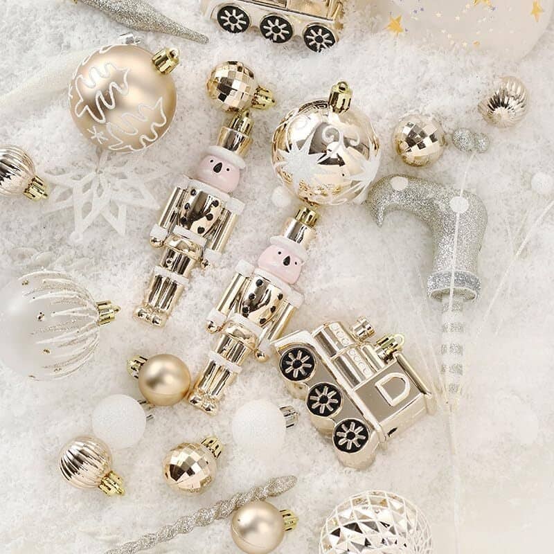 50 Pcs Christmas Decoration Ball Ornaments Set for Holiday Party Wedding - N/A