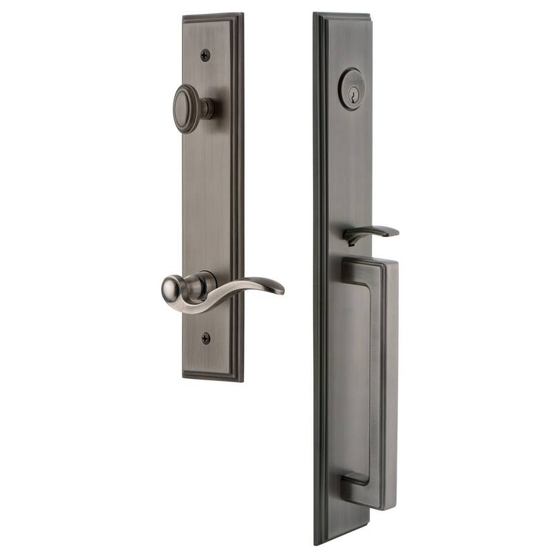 Grandeur Carre Solid Brass Rose Right Handed Keyed Entry Single