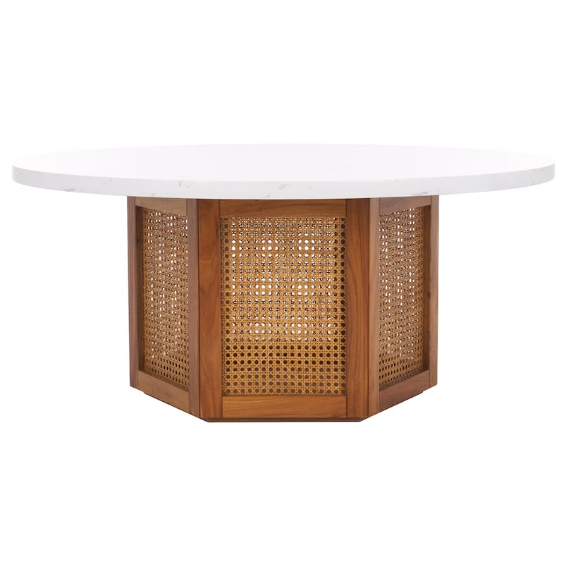 SAFAVIEH Home Danez Cane Coffee Table - 42Wx42Dx18H