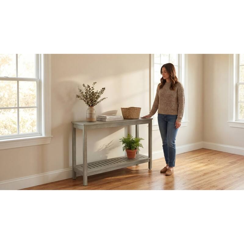 DTY Outdoor Living Longs Peak Eucalyptus Console Table