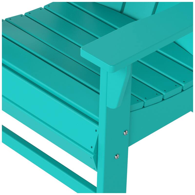 Polytrends Laguna Casual Upright Adirondack Chair (Set of 2)