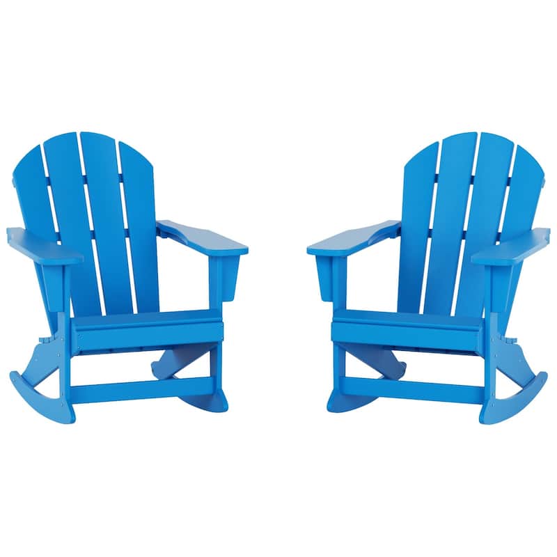 Polytrends Laguna Hdpe All Weather Outdoor Patio Rocking Chair (Set of 2)