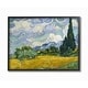 preview thumbnail 1 of 17, Stupell Industries Wheat Field with Cypresses Post Impressionist Painting Framed Giclee Texturized Art by Vincent Van Gogh 16 x 20 - Black