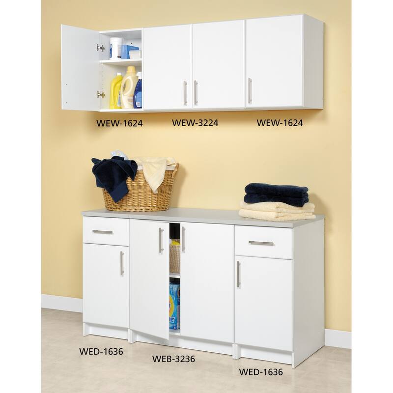 Prepac Elite 16-inch Stackable Wall Cabinet, Multiple Finishes - 16 Inch - 16 Inch