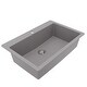 preview thumbnail 42 of 59, Karran QT-812 Top Mount 33 in. Large Single Bowl Quartz Kitchen Sink Kit