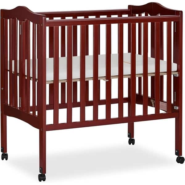 slide 2 of 5, Dream on Me 2-in-1 Lightweight Folding Portable Crib