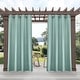 preview thumbnail 17 of 33, ATI Home Delano Indoor/Outdoor Grommet Top Curtain Panel Pair 54x120 - Seafoam