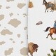 preview thumbnail 5 of 4, Sweet Jojo Designs Western Cowboy Boy 2 Pack Baby Bassinet Fitted Sheets - Cow Print & Wild West, Southern Charm, Country, Horse