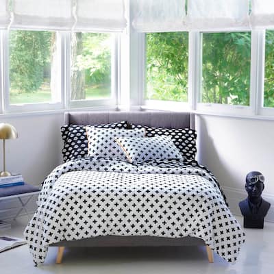 Novogratz by Utica Umbria Printed White Comforter Set