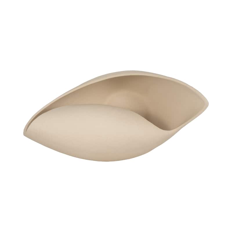 Sculptural Wave Freeform Decorative Bowl for Home Decor - 9", Silver - 17.0"