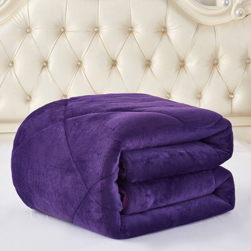 Fleece/ Sherpa Down Alternative 3-piece Comforter Set