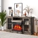 Fireplace TV Stand with 3-Sided Glass Electric Fireplace - Bed Bath ...