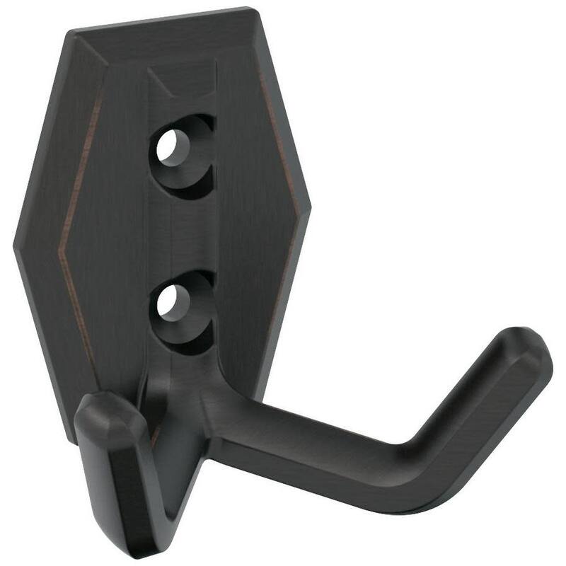 Amerock H37008 Benton Double Robe Hook - Oil Rubbed Bronze