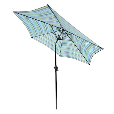9 Feet Outdoor Patio Umbrella with Push Button Tilt and Crank