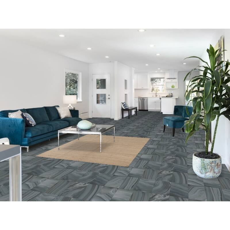 Reversible Kilim Modern Rug Hand-woven Wool Carpet - 4'9"x 6'0"