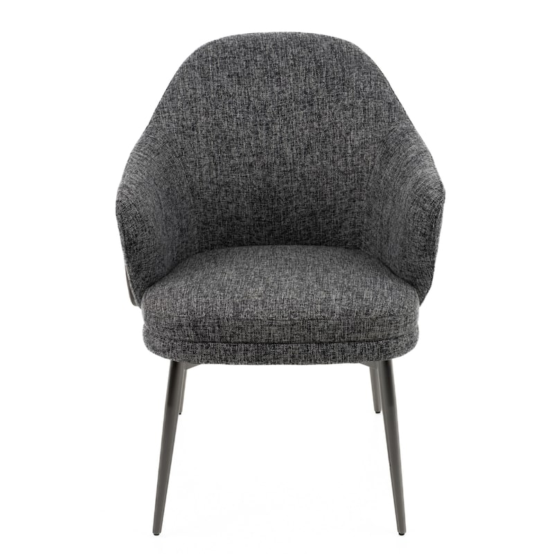 Modrest Cora Modern Grey Fabric & Leatherette Dining Chair