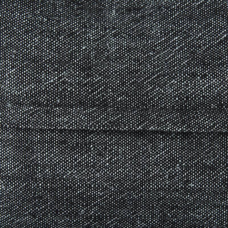 Malia Dark Gray Fabric w/ Teal Fringed Edges Pillow Cover