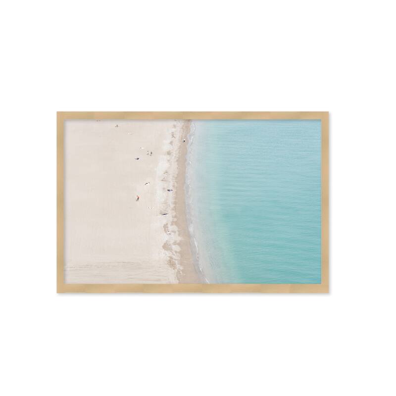 "Beach Life Italy 1" Framed Textured Wall Art