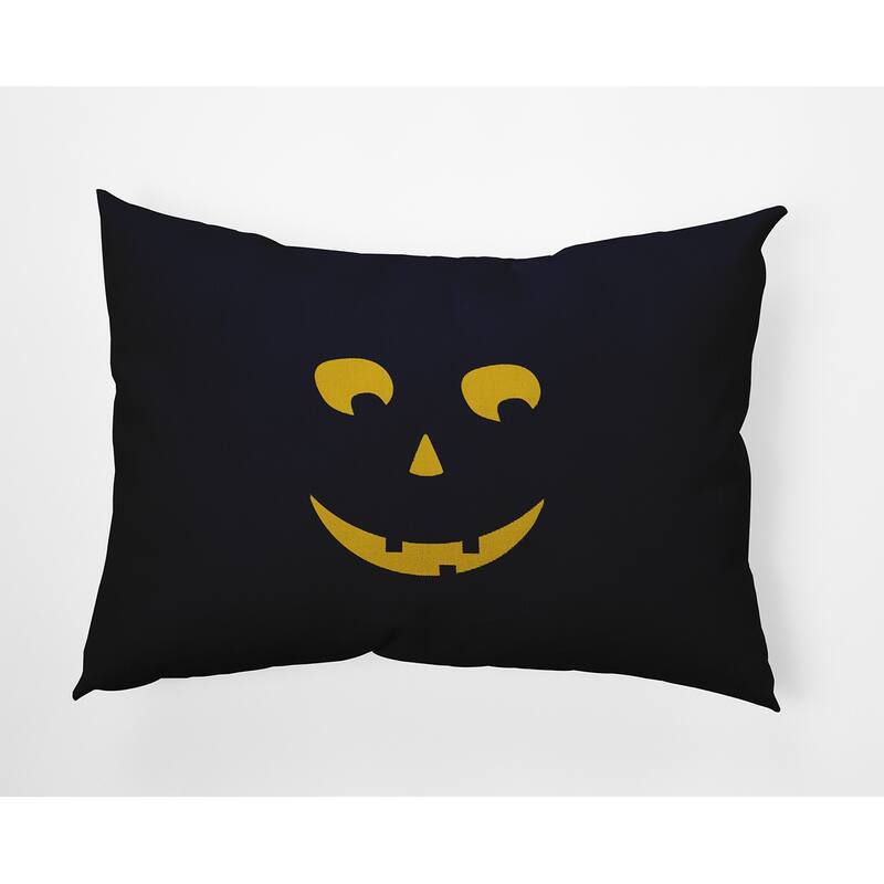 Halloween JackoLanternLeft Accent Pillow - Navy - 14" x 20"