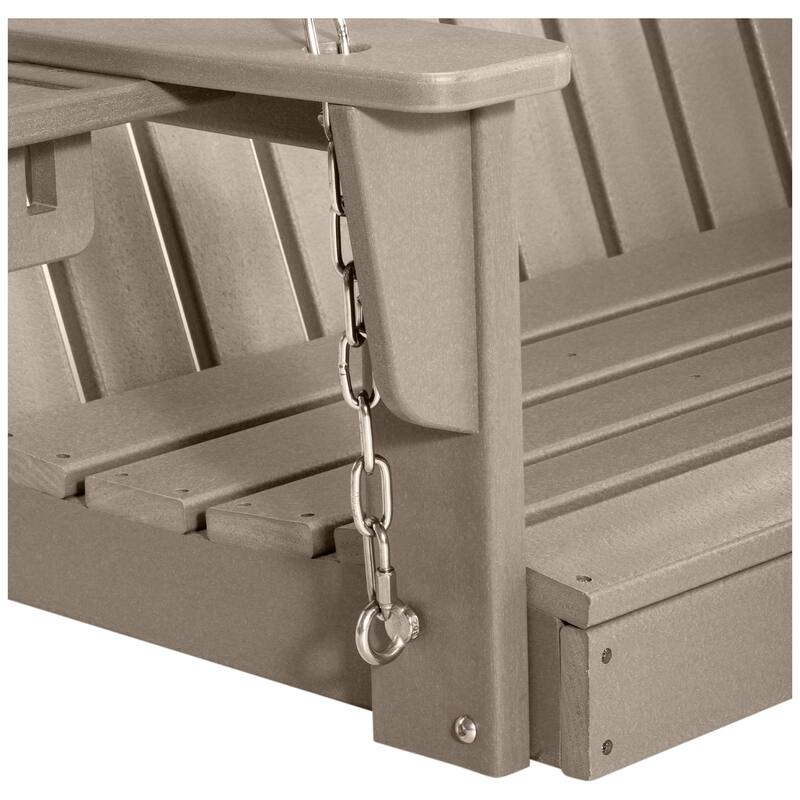 Hanniford Poly Adirondack 50 Inch Porch Swing