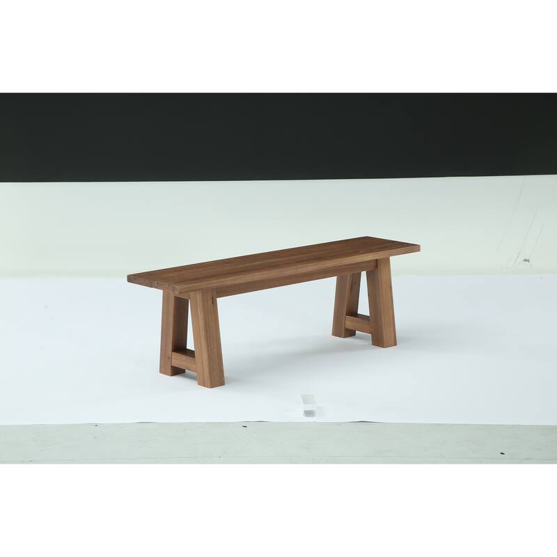 55" Farmhouse Long Bench for Entryway, Dining Room, Hallway