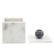 preview thumbnail 4 of 3, Marble, 5x7 Box with Orb, White 7.0"H - 5.0" x 5.0" x 7.0"