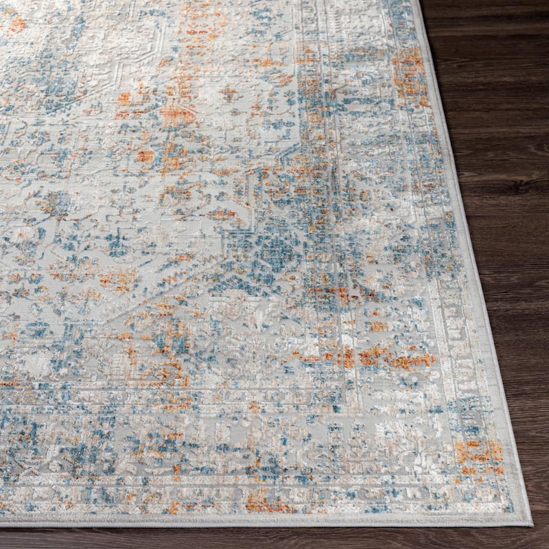 Livabliss Shabby Chic Carmel Medallion Area Rug