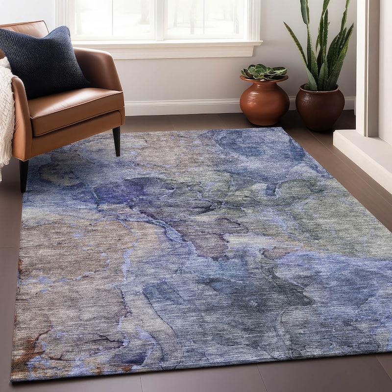 Premium Washable Super Soft Abstract Marble Mayfield Rug