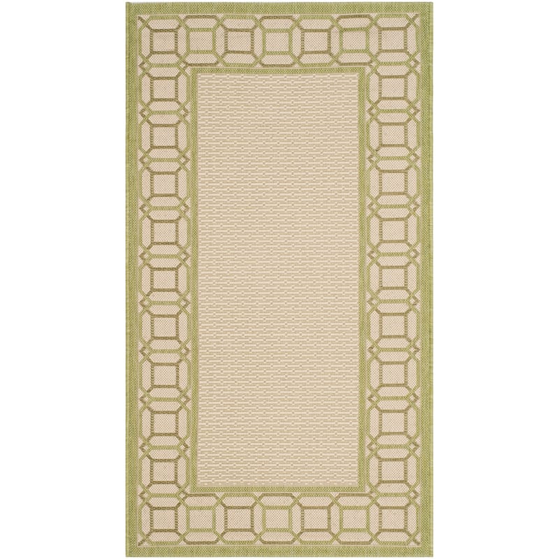 Martha Stewart by SAFAVIEH Facet Border Indoor/ Outdoor Waterproof Rug