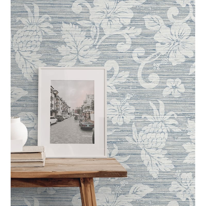 Seabrook Designs Juno Island Floral Unpasted Wallpaper
