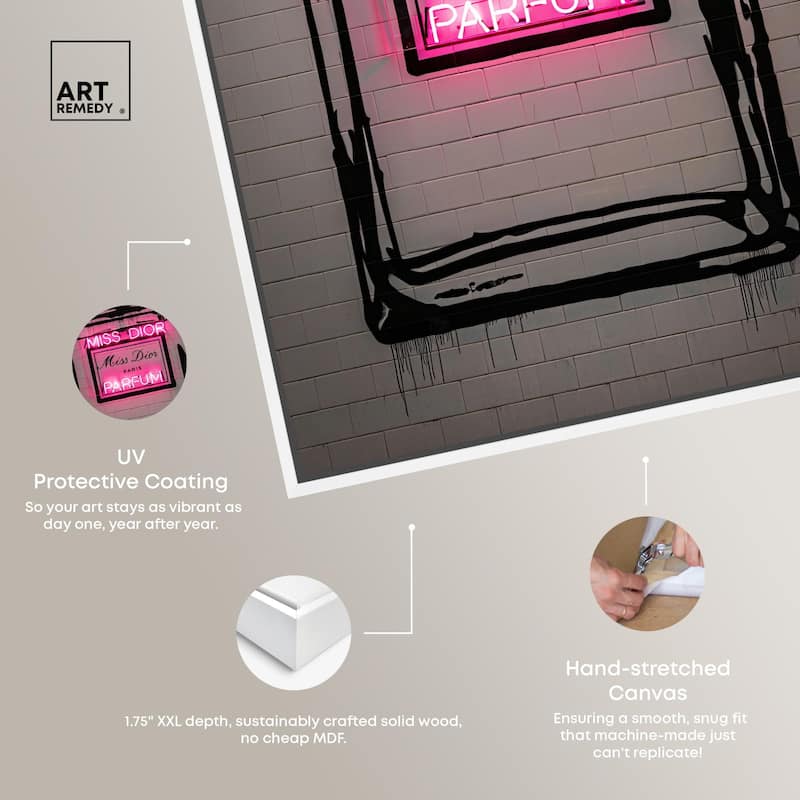 Miss Neon Dream Canvas by Art Remedy