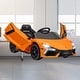 preview thumbnail 1 of 29, Lamborghini Licensed 12V Kids Ride-On Car with Hydraulic Doors, LED Lights, Music, and Parental Remote Control