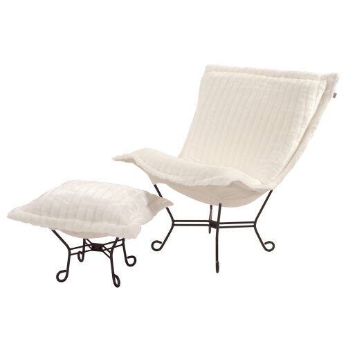Howard Elliott Mink Scroll Puff Chair With Mahogany Frame 40 Tall Acrylic And Polyester Upholstered Side Chair With Mahogany Overstock 17774943