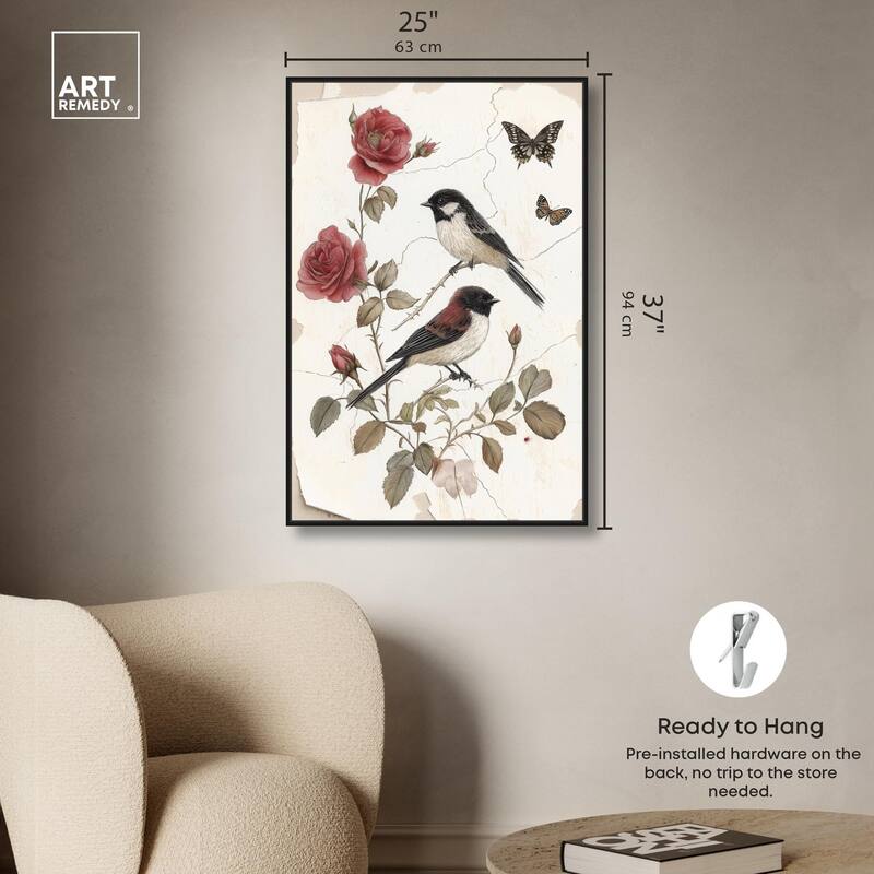 Birdsong and Bloom Canvas by Art Remedy