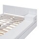 preview thumbnail 12 of 10, Full Size Hydraulic Platform Bed with Trundle, Storage, Side Table, and Lounge, White