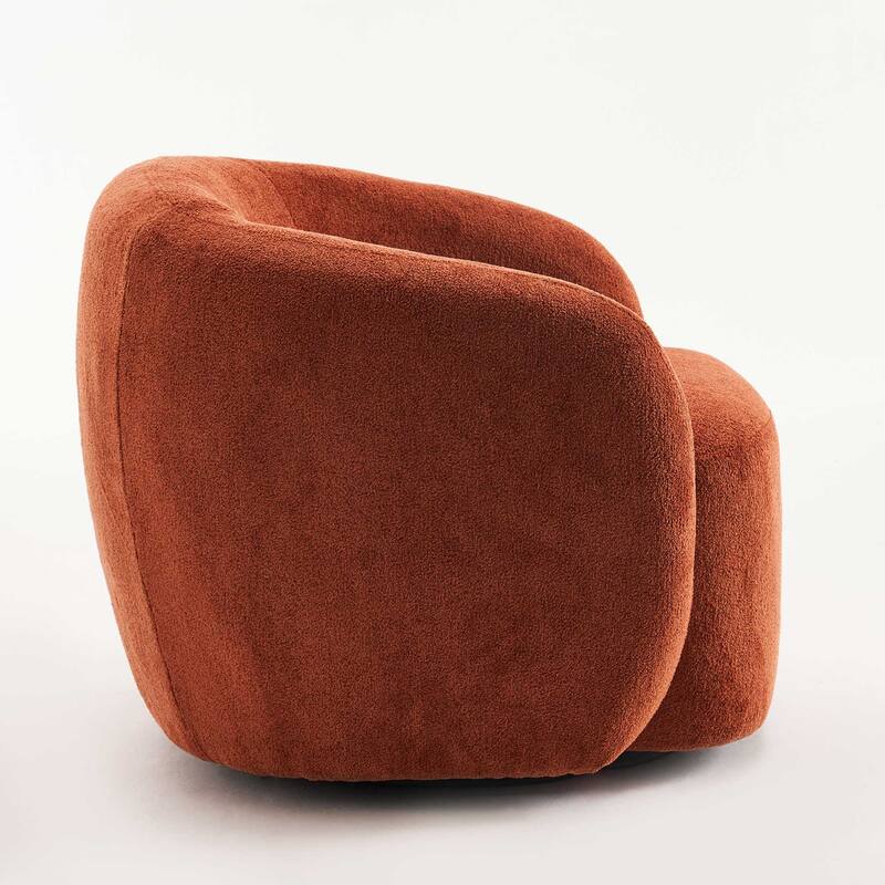 Mid-Century Modern Accent Chair, Soft Padded Single Sofa