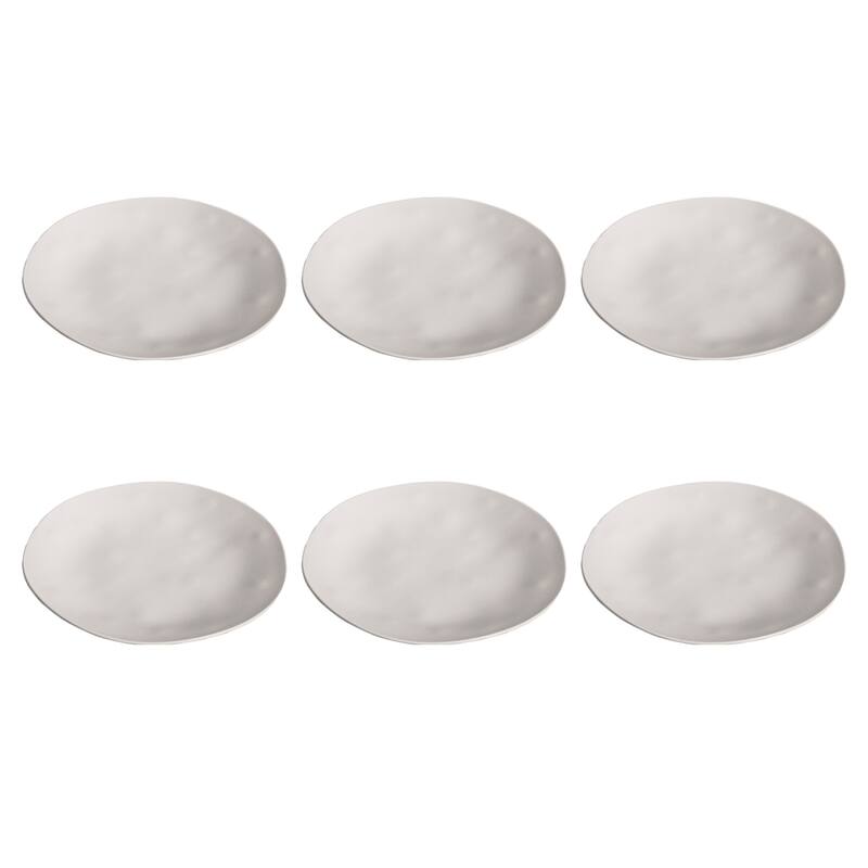 Abode Homewares Organic NewWave Melamine Dinner Plate - 10.5" - Set of 6 - Cream