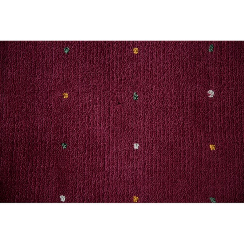 Gabbeh Indian Area Rug Handmade Purple Wool Carpet - 8'2" x 9'8"