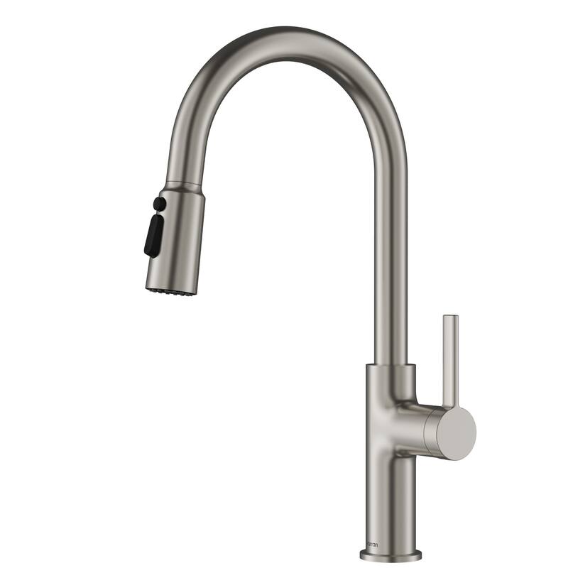 Karran Stalbridge Single Handle Pull-Down Sprayer Kitchen Faucet - Spot Free Stainless Steel