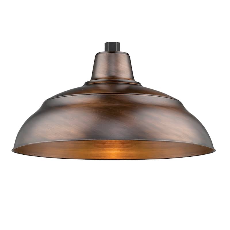 Millennium Lighting R Series 17" Metal Stem Hung Indoor/ Outdoor Warehouse Shade