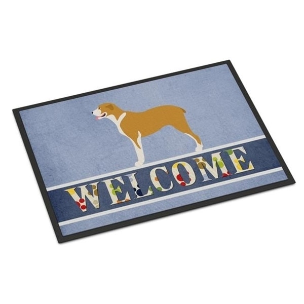 Carolines Treasures BB8327JMAT Belgium Mastiff Welcome Indoor or Outdoor Mat - 24 x 36 in.