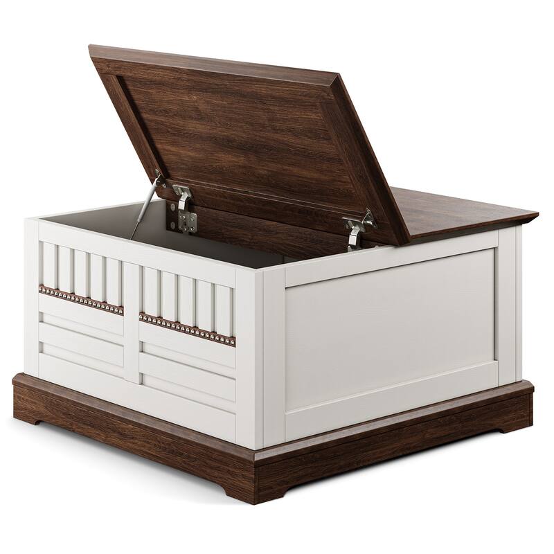 31.5" Farmhouse Lift-Top Coffee Table