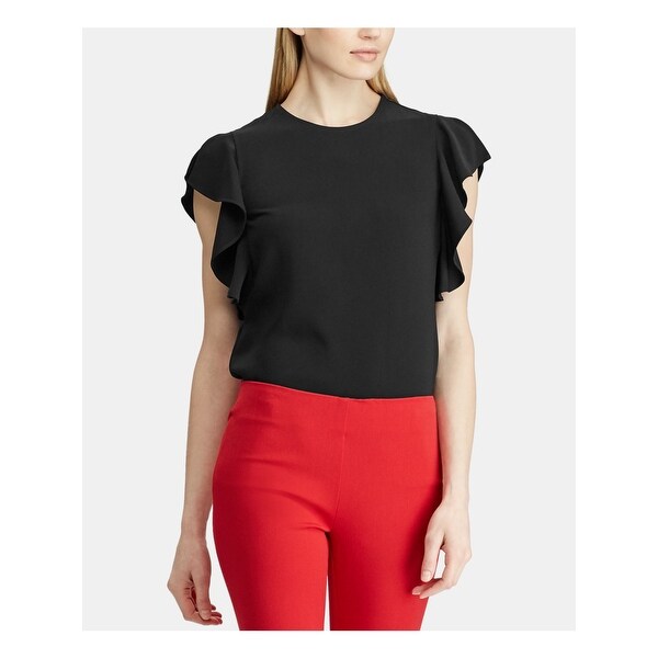 Ruffled jewel neck Clearance