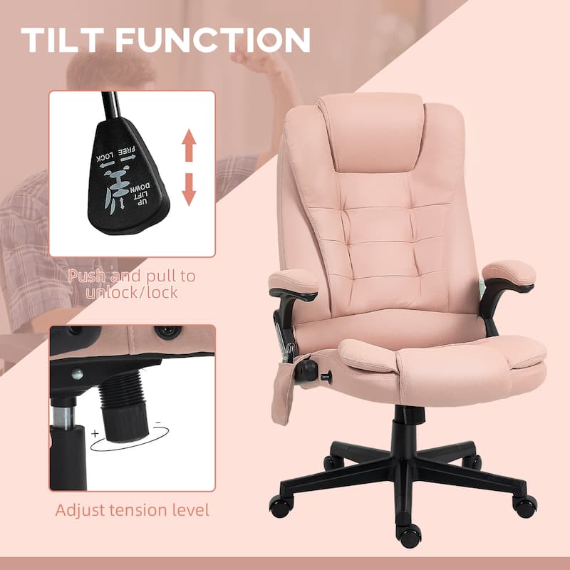 6 Point Vibrating Massage Office Chair with Heat
